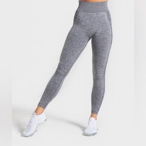 Gymshark Flex High Waisted Leggings - Charcoal Marl/Teal